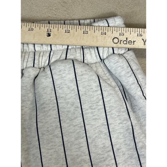 Saint Potential Pants Mens XL White Striped New York Embroidered Relaxed Sweat - Picture 6 of 14